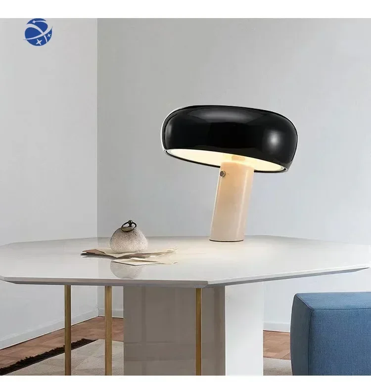 Original brand new！Hot Modern luxury decorative Snoopy Mushroom Marble table Lamp nordic Desk Light La·mpe D·e Ta·ble for Hotel