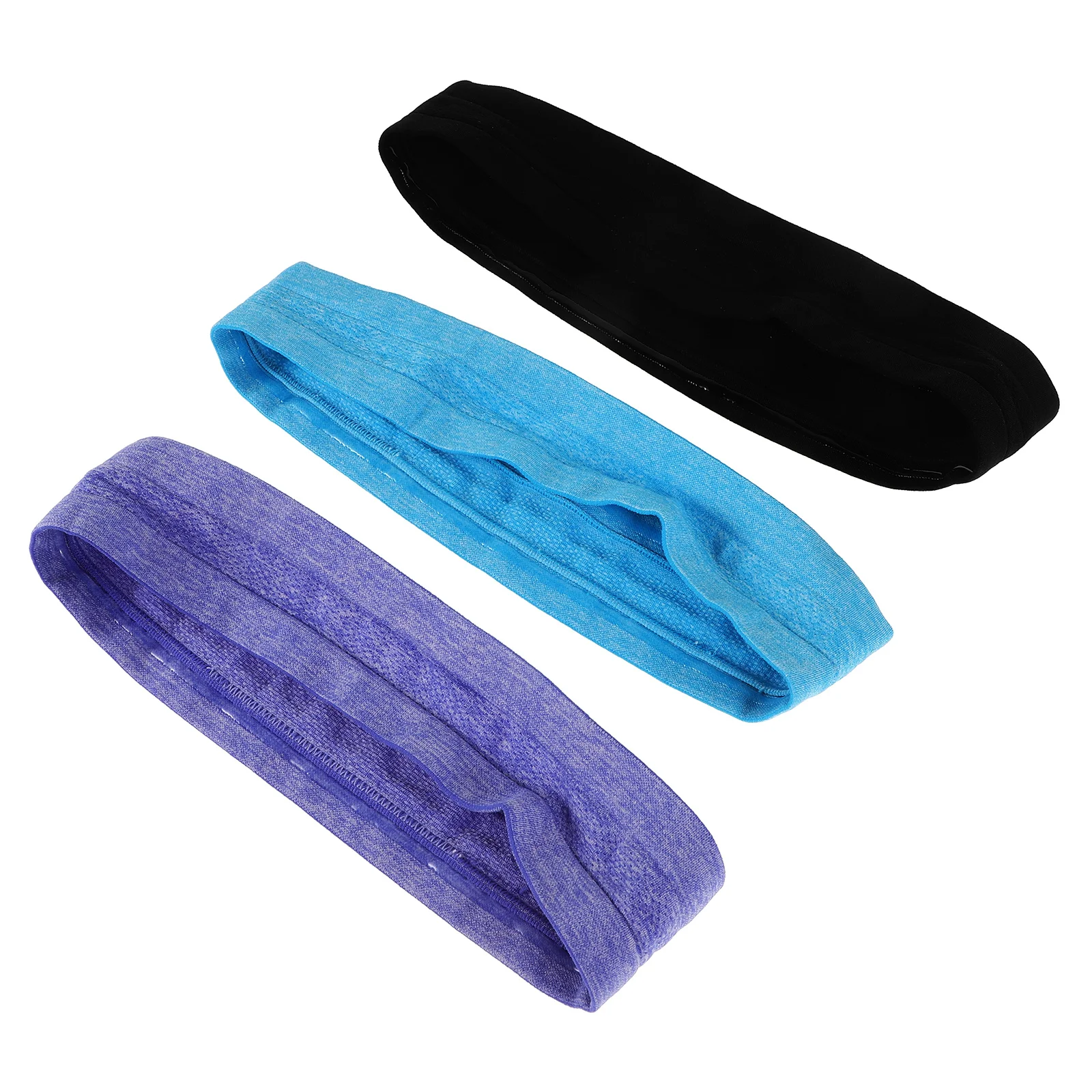 

3Pcs Sweat Absorbing Sports Headbands High Elasticity Breathable Non Slip Exercise Headband for Women Yoga Running Tennis