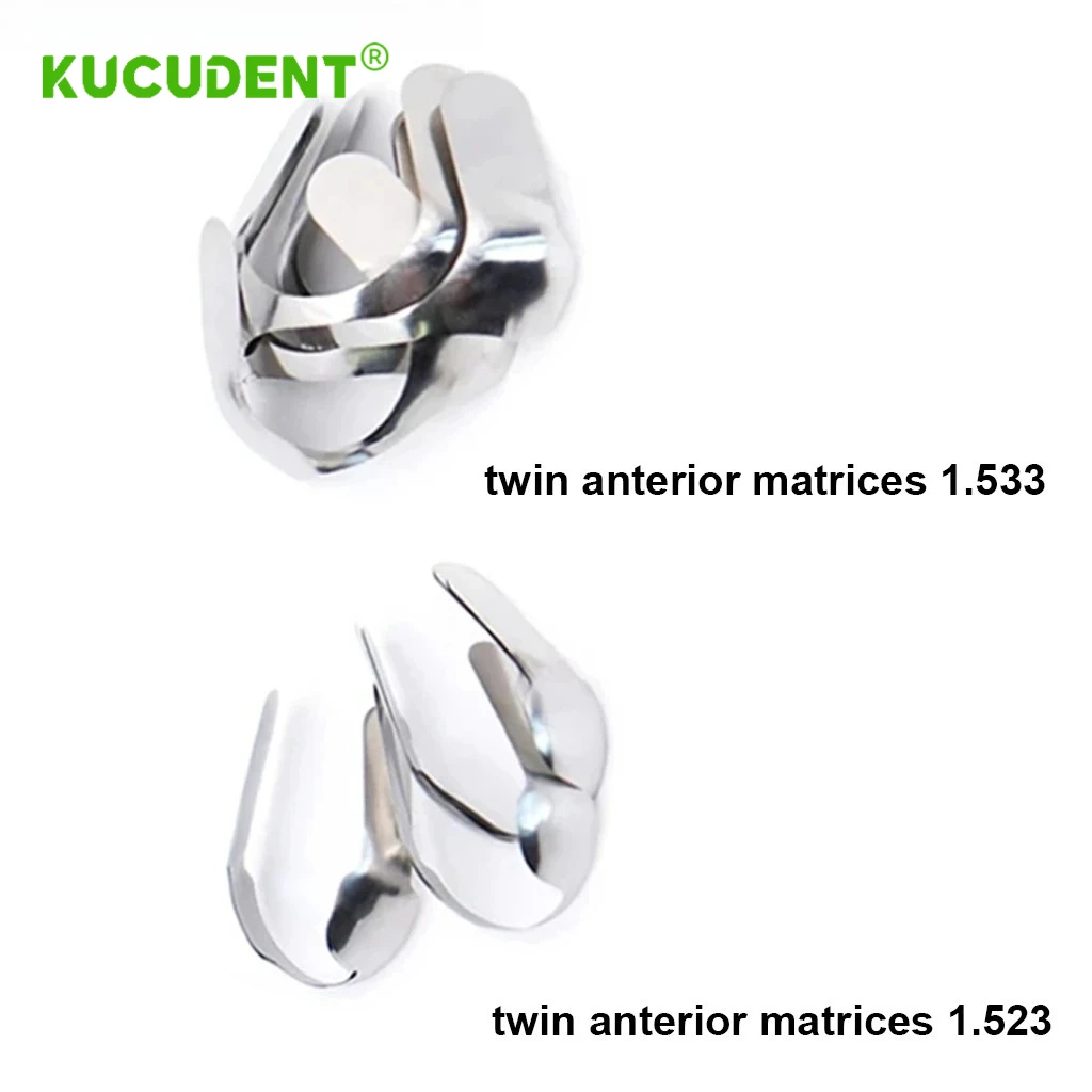 30 قطعة/صندوق شرائط الأسنان الأمامية القريبة التوأم المصفوفات الأمامية نظام مصفوفة الاقسام احيط للترميم الأمامي