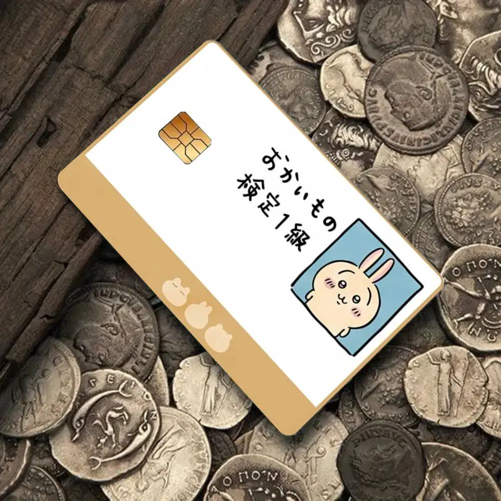 Cartoon Kawaii Chiikawas 4 Stück Kreditkarten-Skin-Aufkleber, geeignet für Bank-Debit-, U-Bahn-, Bus- und Transitpass-Dekorationsabdeckungen – Detail 14