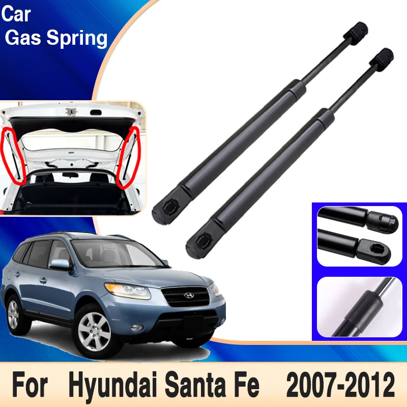 

For Hyundai Santa Fe 2012 ~ 2007 2010 Inokom Santa Fe CM Car Trunk Tailgate Gas Struts Shock Strut Lift Supports Car Accessories