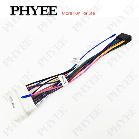 24 핀 라디오 와이어링 하네스, 16 핀 커넥터, 자동차 안드로이드 케이블 어댑터, 현대 악센트 아제라 산타페, 기아 스포티지 카니발용 24 핀 라디오 와이어링 하네스, 16 핀 커넥터, 자동차 안드로이드 케이블 어댑터, 현대 악센트 아제라 산타페, 기아 스포티지 카니발용