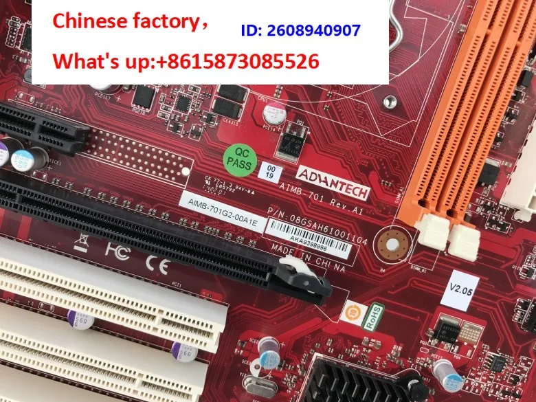 1PCS  Applicable to   Advantech Industrial Computer Motherboard AIMB-701 A1 Version AIMB-701G2-00A1E, 90% new
