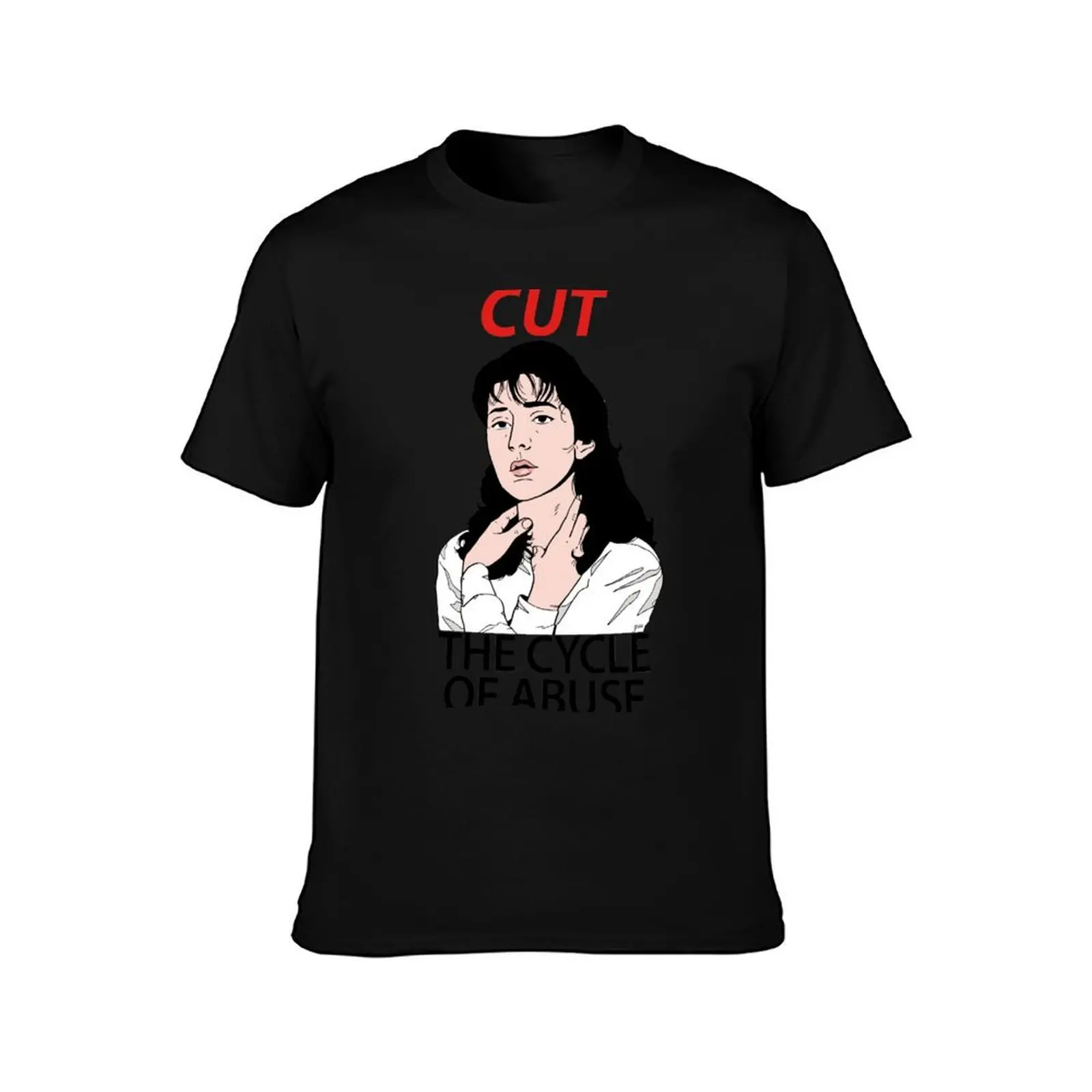 Lorena (Cut the Cycle of Abuse) T-Shirt, Summer Casual Cotton Tee, Oversized Streetwear Tops, Vintage Graphic Print, 100% Cotton