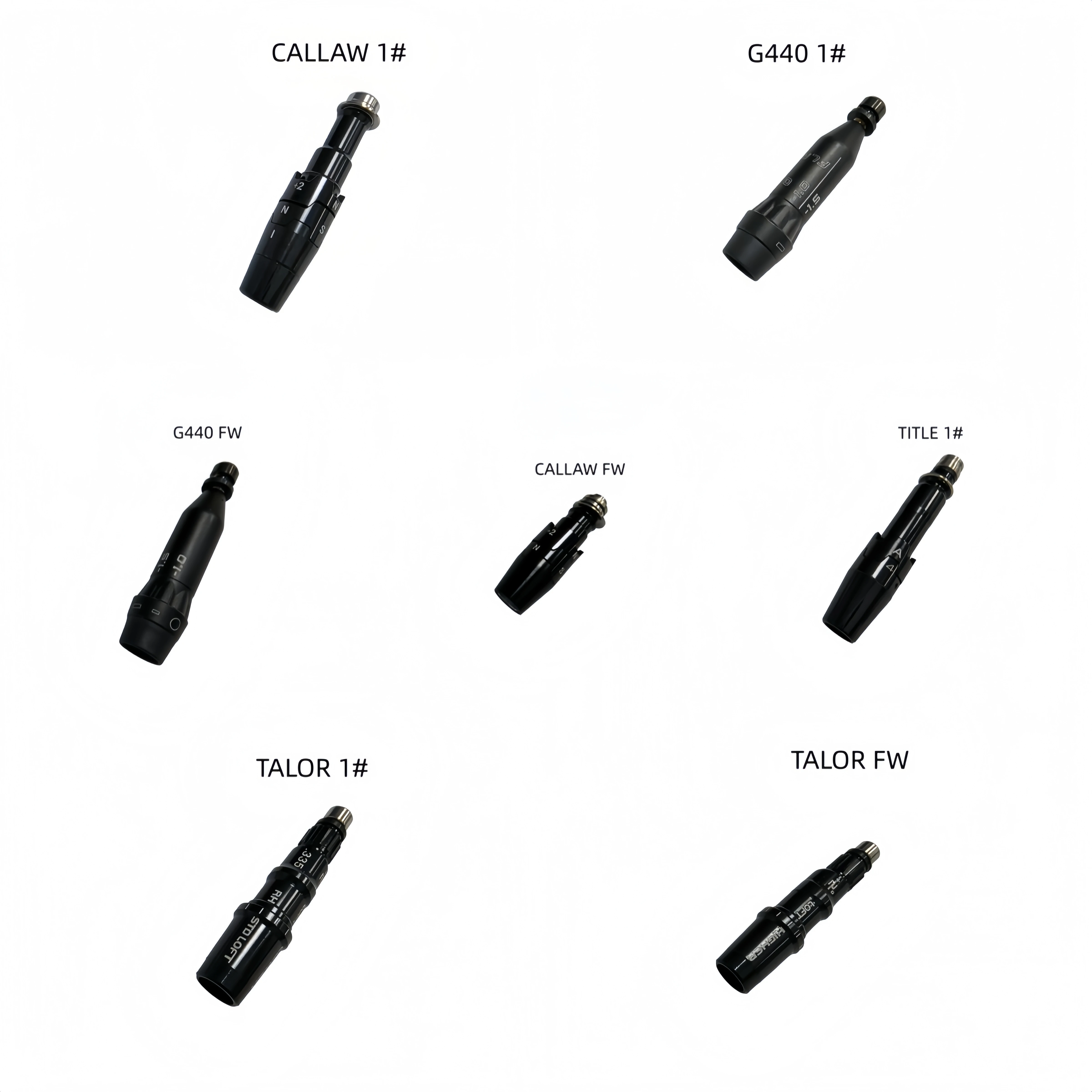 Golf Wood Shaft Adapter Connector, Precise Angle Adjustable, High Strength Durable Material, Tight Seamless Fit No Loosening