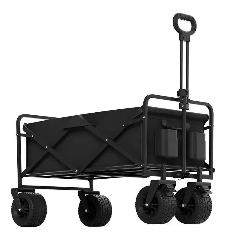 2024 Pull Trolley Collapsible Folding Outdoor Portable Heavy Large Capacity Wagon for Camping Reaction Equipment