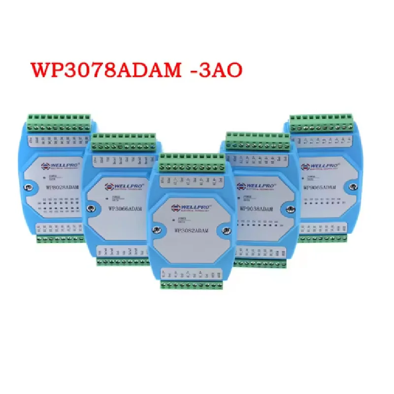 WP3078ADAM ( 3AO ) _ 4-20MA analog output module / RS485 MODBUS RTU communications
