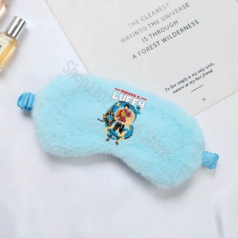 Цельная маска для сна, Луффи Зоро, сон с повязкой на глаза, мультфильм, аниме, розовая, милая, супер мягкая, удобная, легкая, подарок на день рождения для мальчиков и девочек