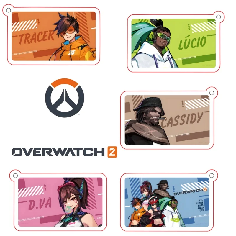 Game Overwatch 2 мужские брелок для ключей для женщин модная фигурка акриловый брелок кулон подарки 6 см Game Overwatch 2 мужские брелок для ключей для женщин модная фигурка акриловый брелок кулон подарки 6 см