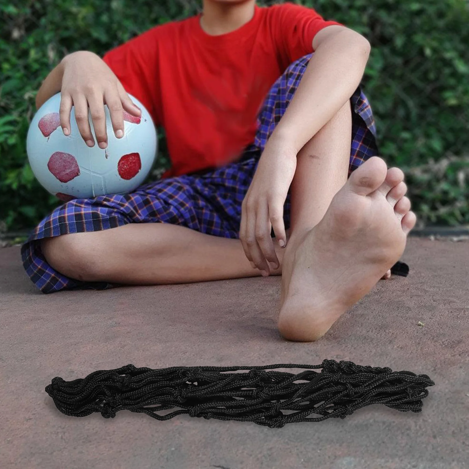 

2 Pcs Soccer Ball Net Bag Holder Garage Mesh Bags Drawstring Storage for Kids Room Volleyball Sports