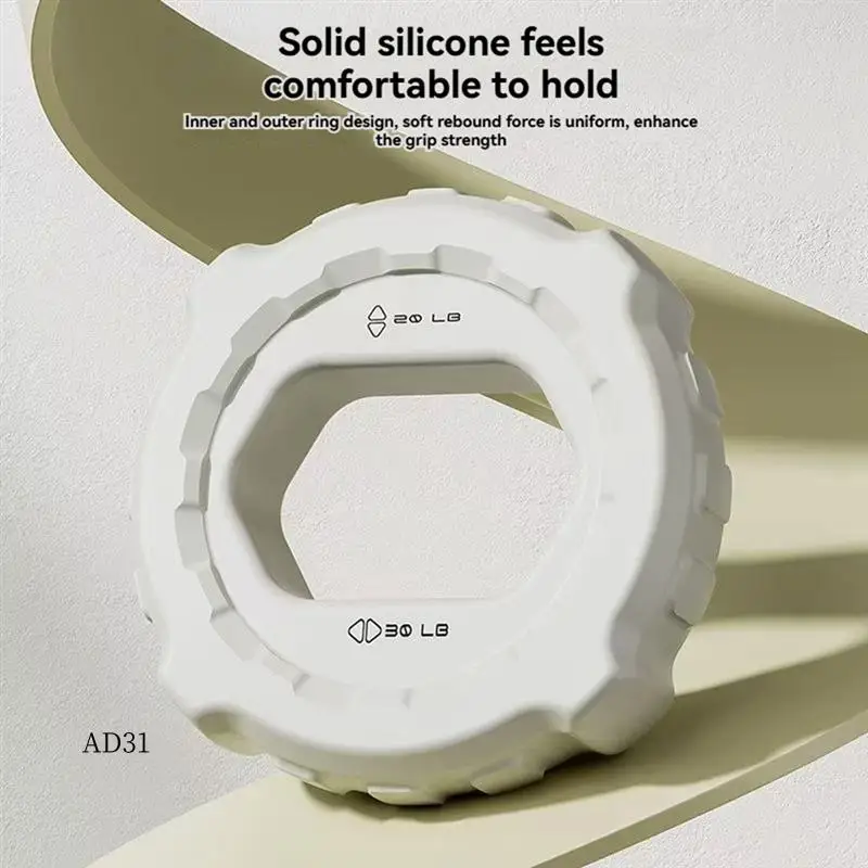 

New-2PCS Fitness Finger Gripper Ring Silicone Hand Muscle Strengthener Ring Wrist Finger Trainer Exercise