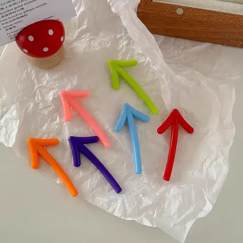 6pcs Personalized and Fun Arrow Balloon Refrigerator Magnets Cute Mark Creative Birthday Magnet Fridge Photo Message Decorative