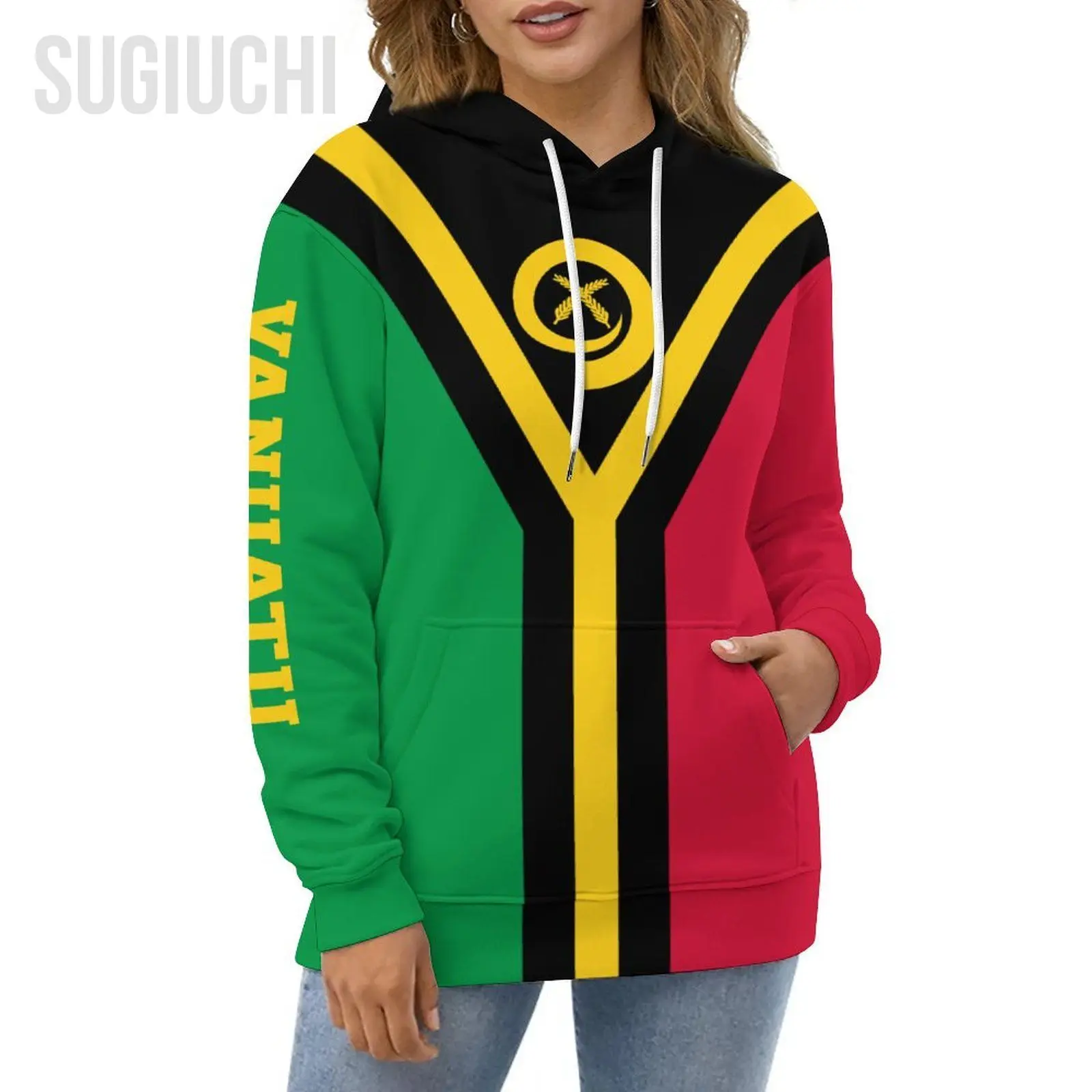 Unisex 3D Hoodie Vanuatu Flag Men Women Polyester Harajuku Sweatshirt Pullover Hoodies Casual Cool