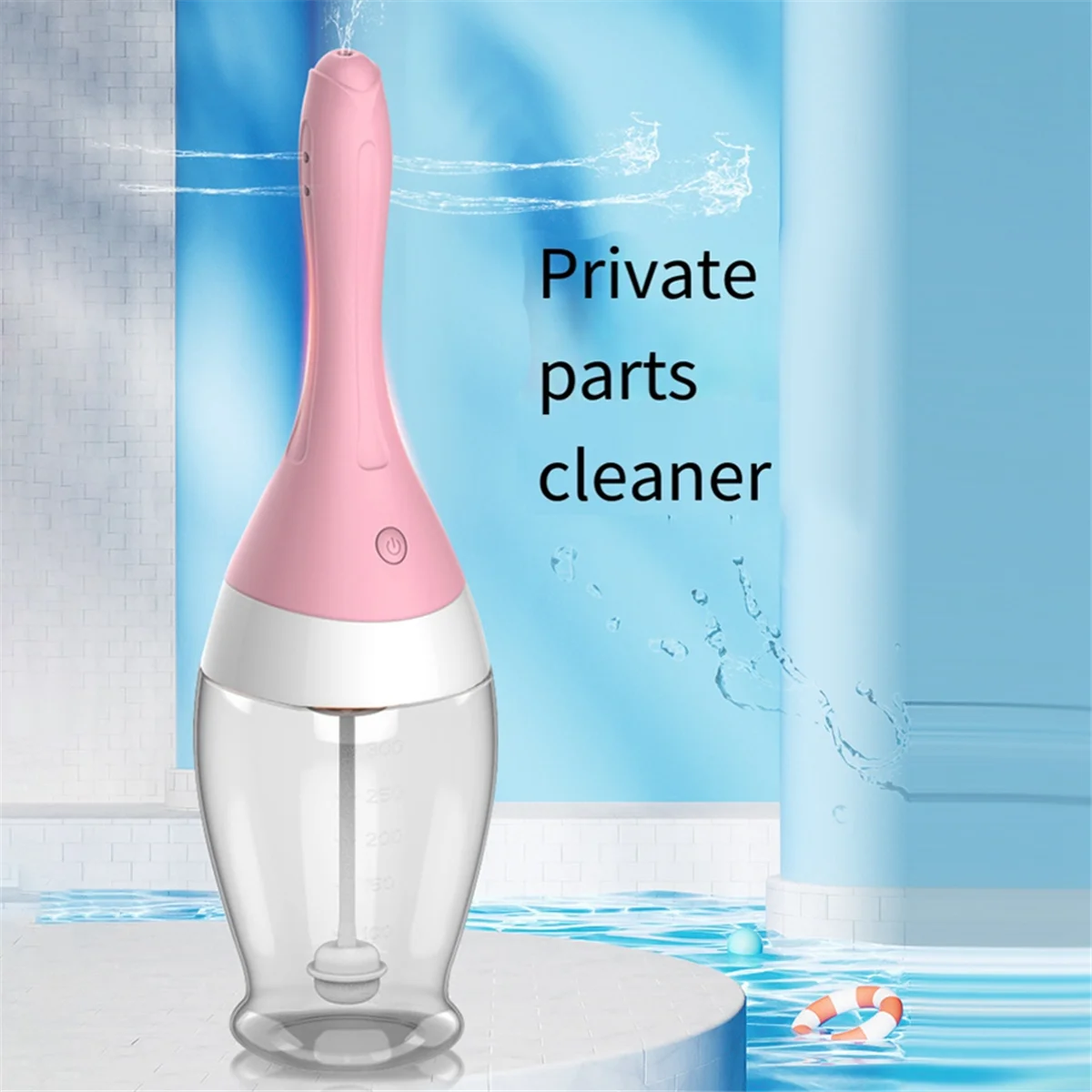 Electric Automatic Cleaner Handheld Travel for Pregnant Women Cleaning Water Bottle Washer Portable Bidet Spray Pink