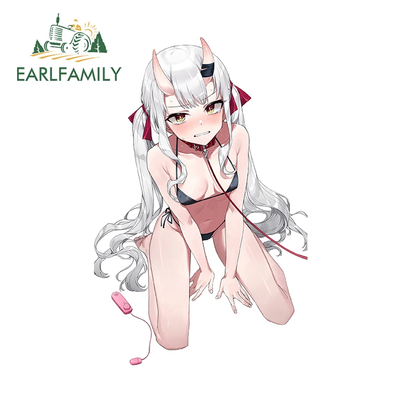 

EARLFAMILY 13 см X 8,5 см аниме Hentai сексуальные автомобильные наклейки устойчивые к царапинам солнцезащитный мотоцикл доска для серфинга наклейка для Tesla NSFW