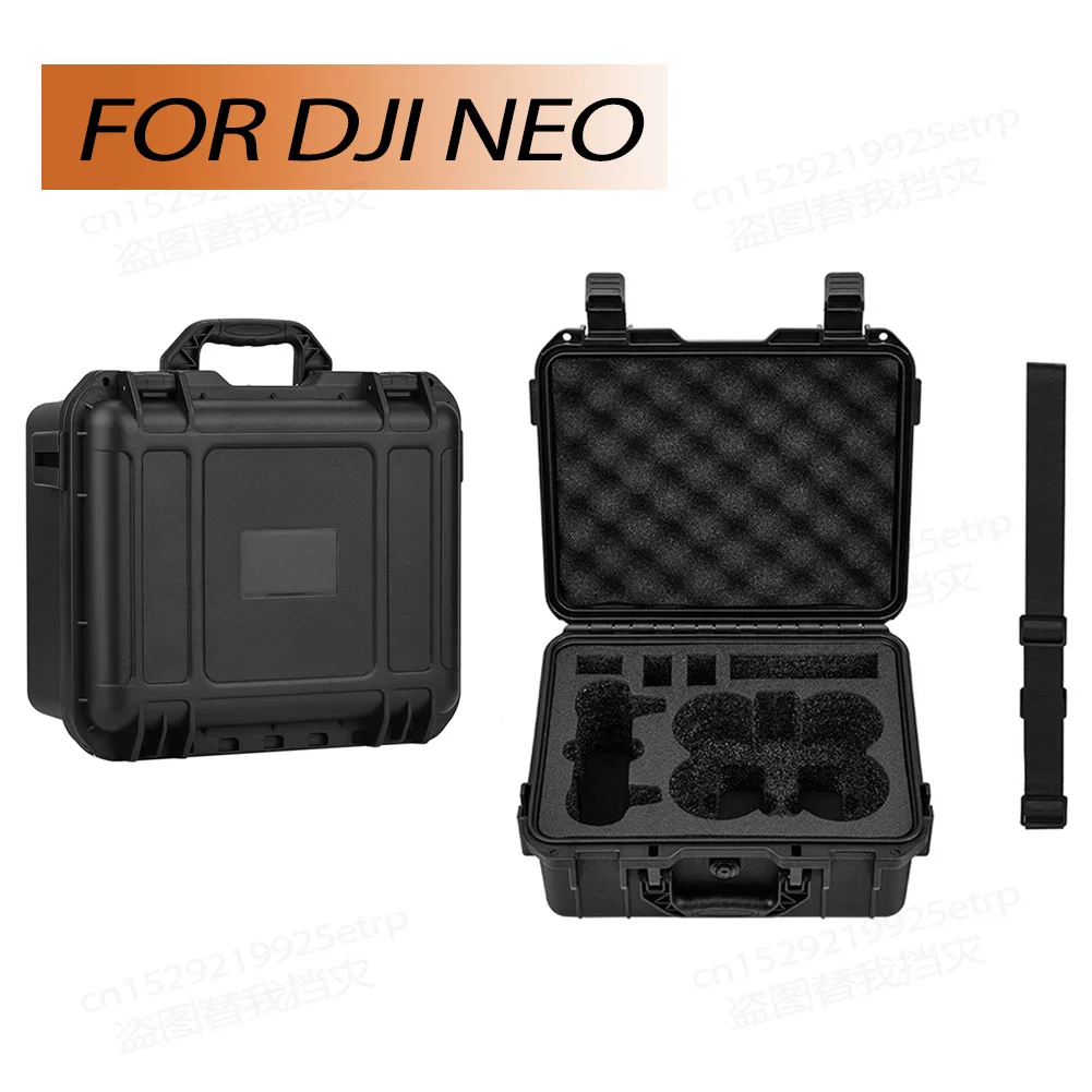 حقيبة حمل احترافية لـ DJI NEO ، صندوق واقي مقاوم للماء مع حزام ، حقيبة تخزين قشرة صلبة ، ملحقات تحكم
