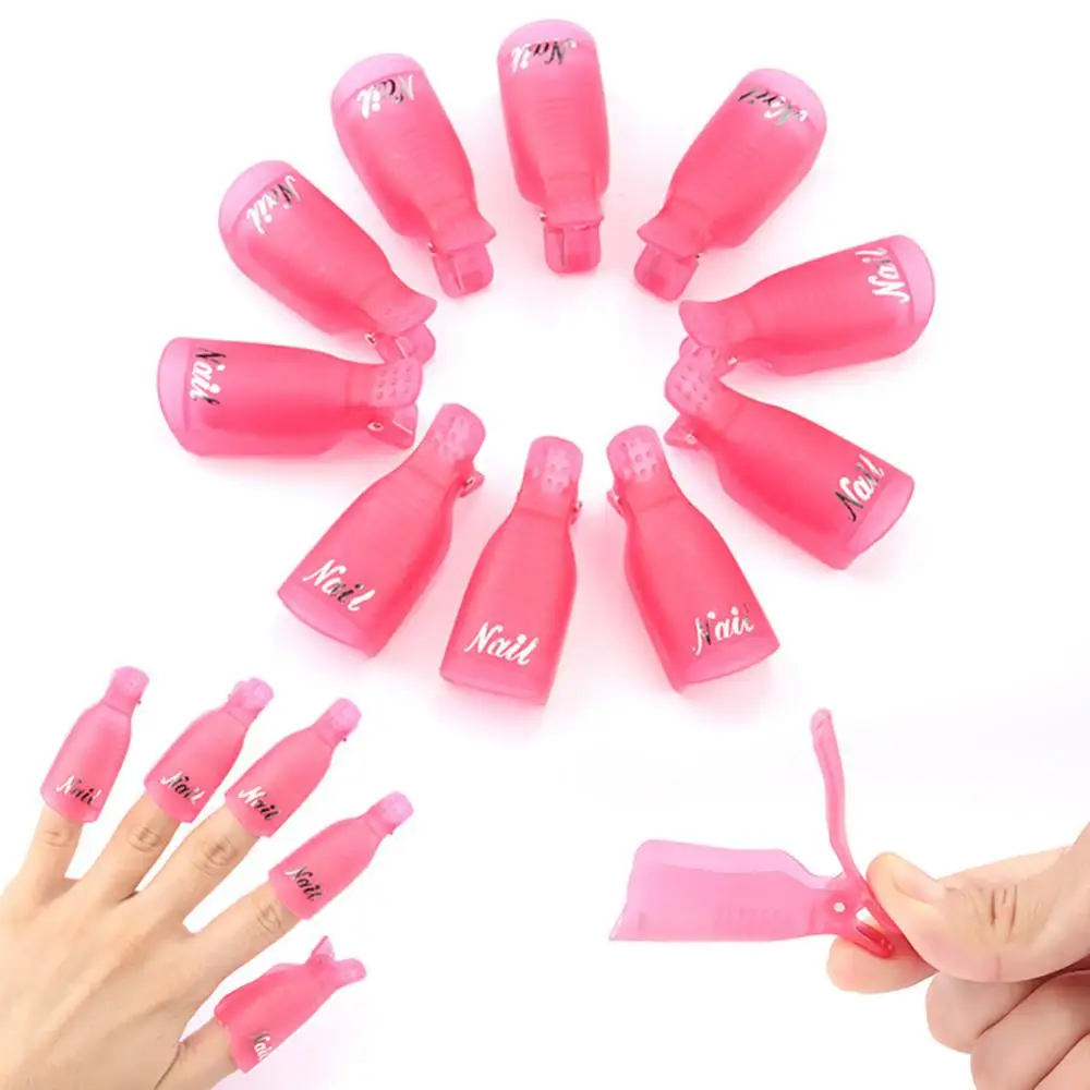 1/2SETS Soak Off Clips Removes Varnish Effectively Salon-quality Results Time-saving Nail Care Accessory