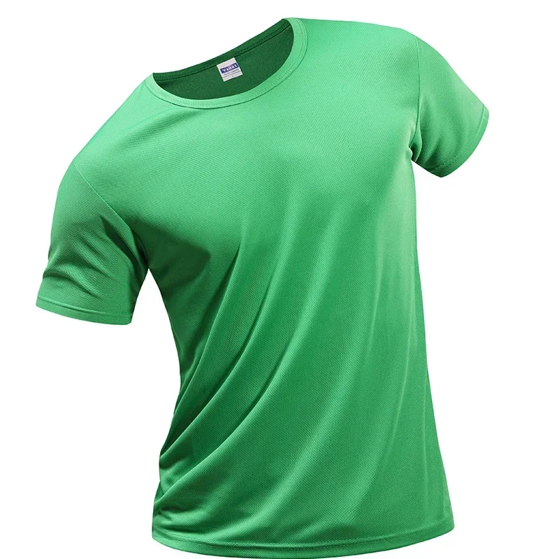 Customization Print T Shirt Logo For Men Women Quick Drying Running Sports Short Sleeve Work Clothes For Company Team Activities