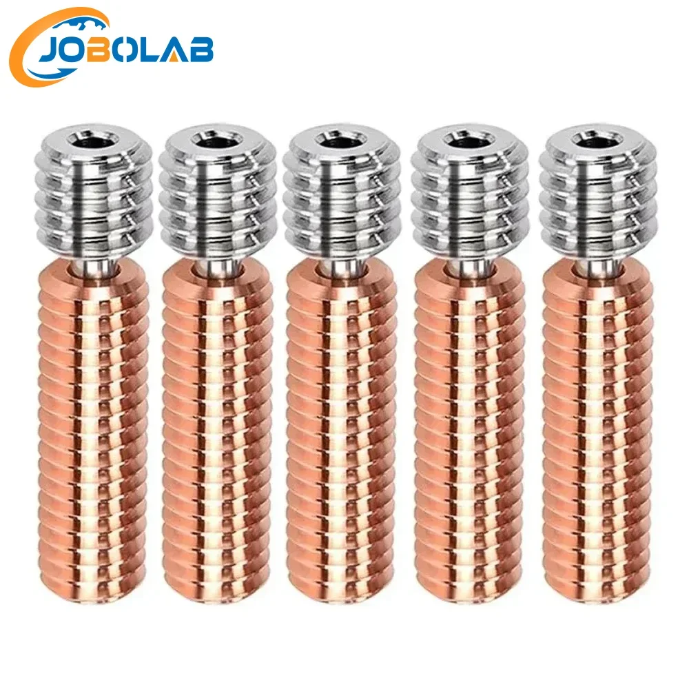 1/5/10pcs Upgrade Bi-Metal MK8 Heatbreak Bimetal Titanium Alloy Copper Heat Break Throat 1.75 Filament M6*26mm 3D Printer Parts