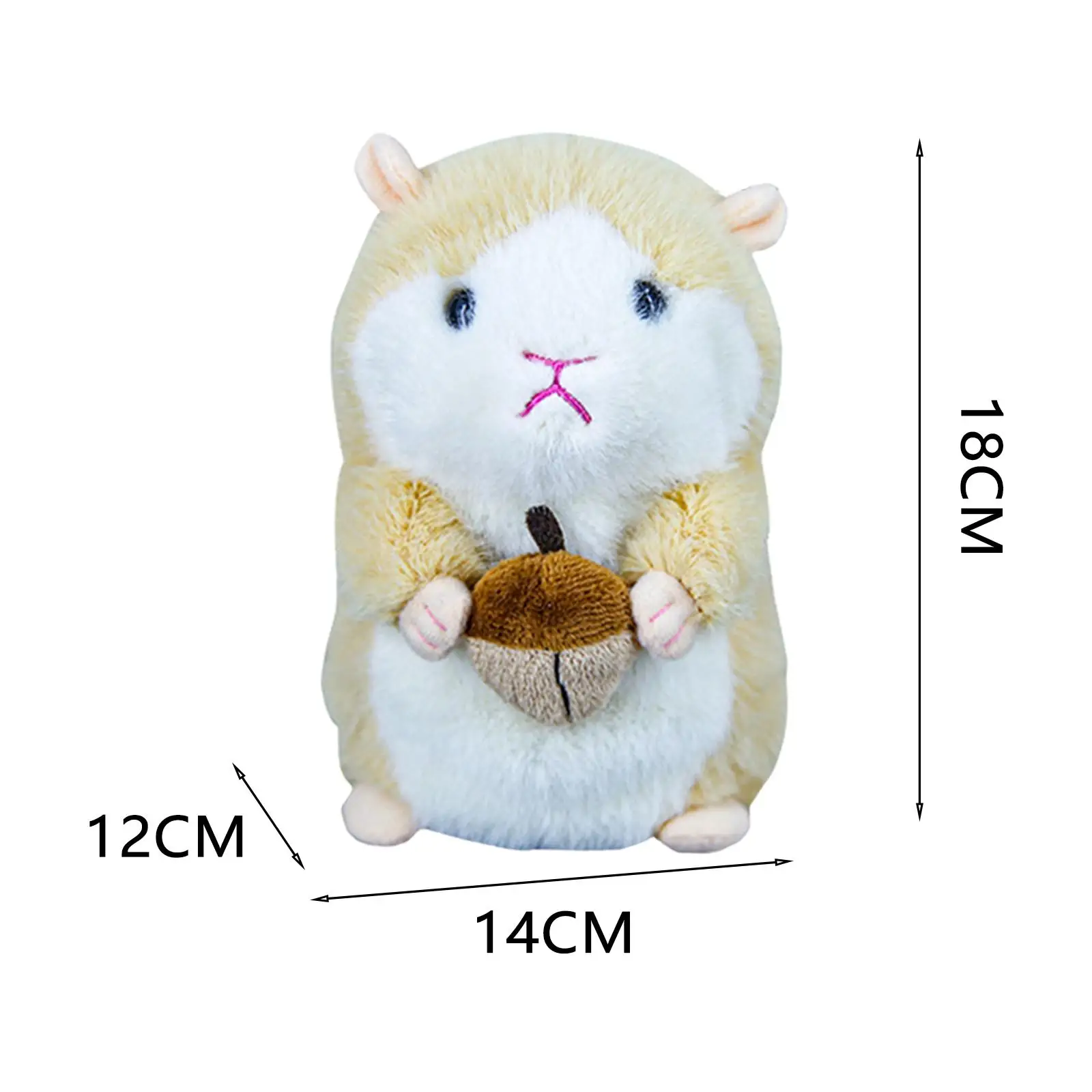 Juguete electrónico de peluche parlante para mascotas, repetir lo que usted, aprendizaje temprano, Animal parlante ligero, juguete de peluche para mascotas
