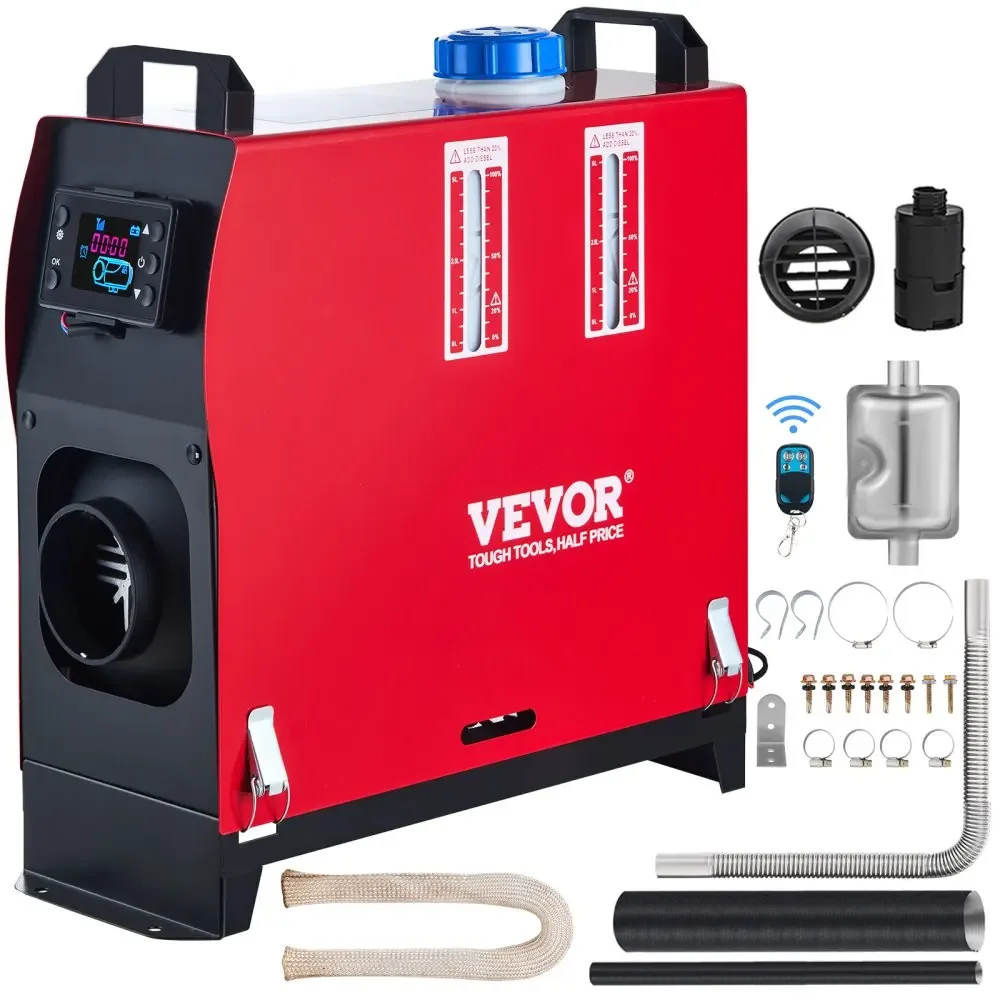 VEVOR 5KW/8KW Diesel Air Heater All in One Diesel Heater 12V w/Remote Control for RV Trucks Bus and Trailer