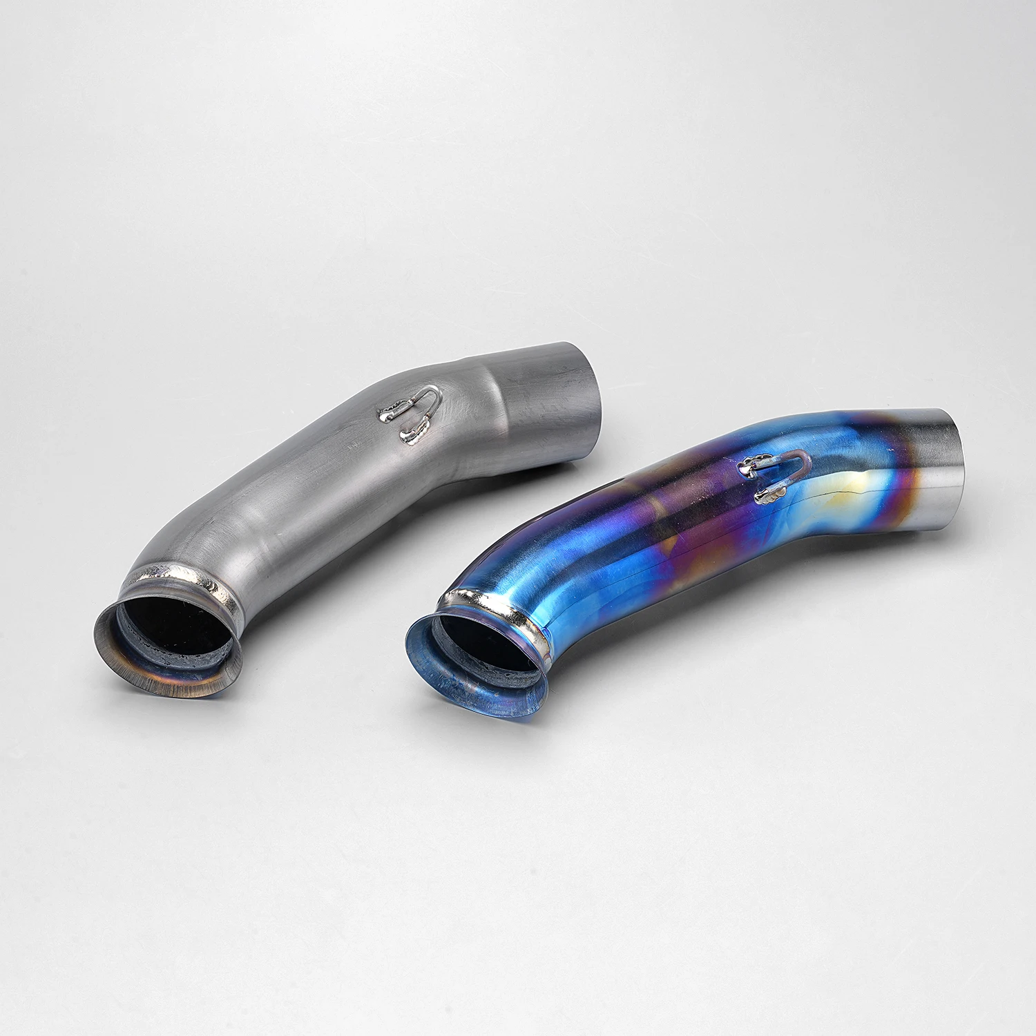 

For DUKE RC 390 RC390 DUKE390 2017-2020 Motorcycle Exhaust Modify ti alloy Middle Link Pipe 51mm Interface Connect Muffler Tube