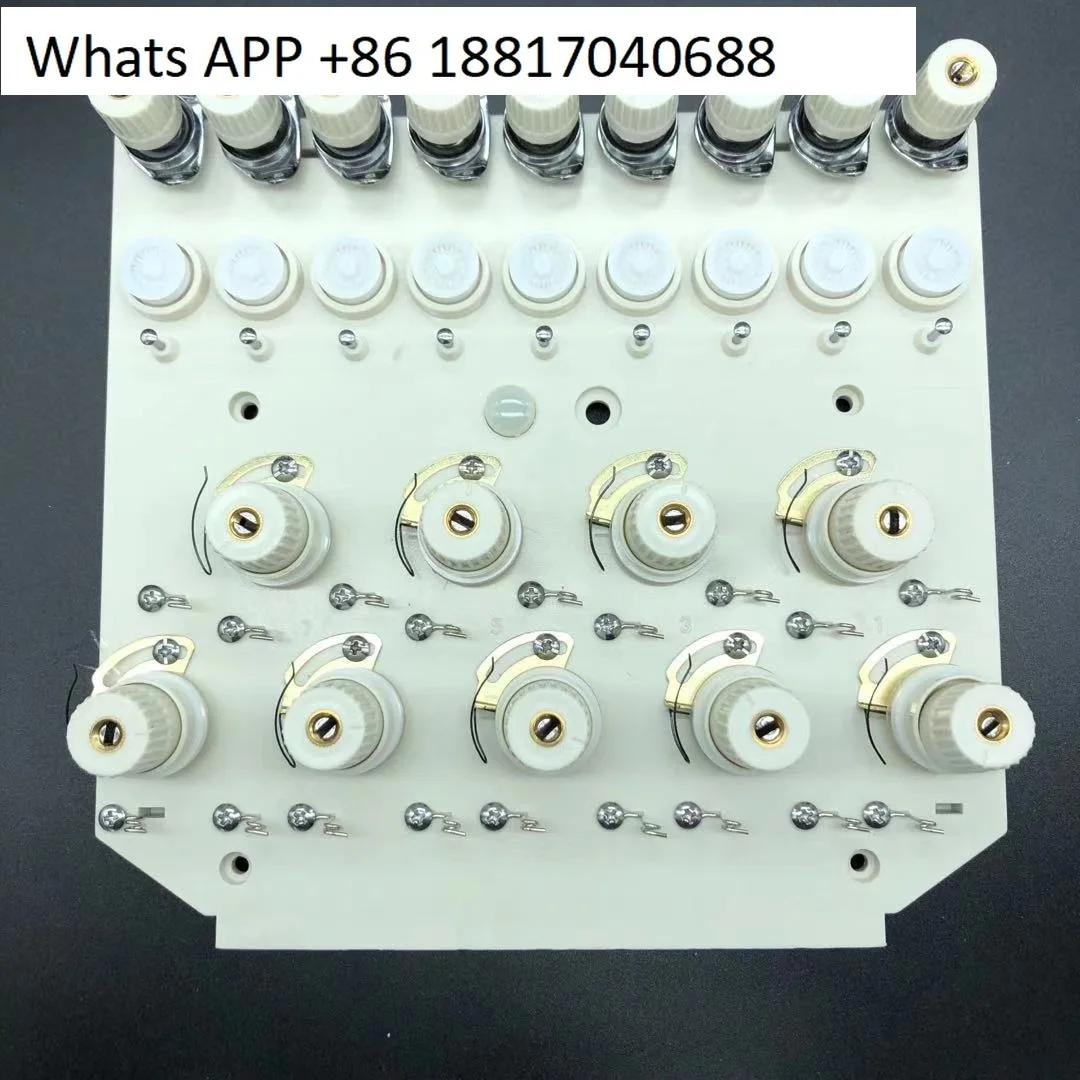 

Computer embroidery machine accessories, machine head over the thread panel, nine-pin clip wire assembly with bottom inspection