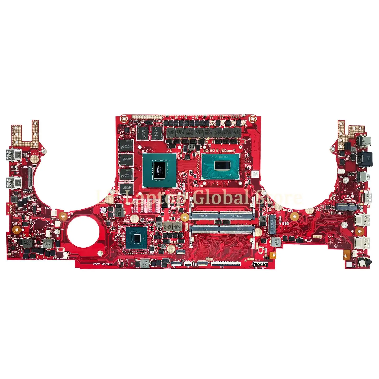 Imagem -02 - Laptop Motherboard para Asus Rog Plus Gl703gs Gl703gm S7bs Mainboard I78750h Cpu Gtx10603g 6g Gtx10709g lt Laptop