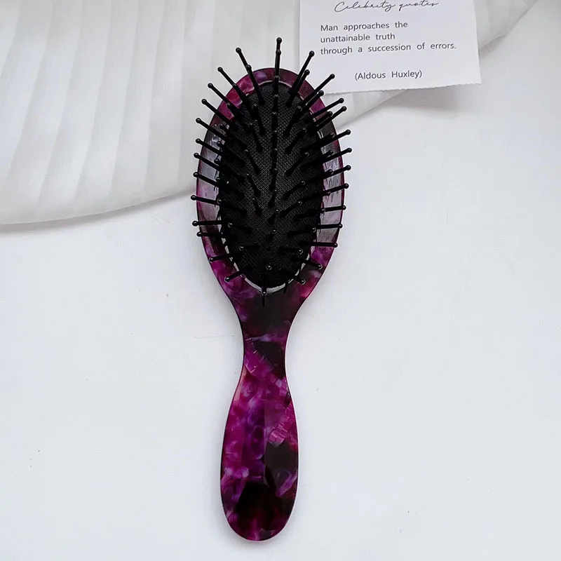 Massage Air Cushion Comb Marble Grain Anti-static Multicolor Optional Airbag Hair Comb for Home Use