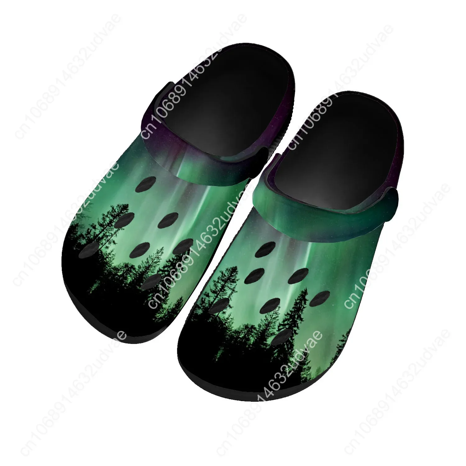 

Northern Lights Sandals Women Teenager Home Fashion Water Shoe High Quality Garden Breathable Comfort Beach Hole Slippers