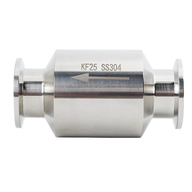 SS304 stainless steel vacuum Check valve with FKM non-return valve NW40 One way valves for vacuum pump KF16 KF25 KF40 KF50