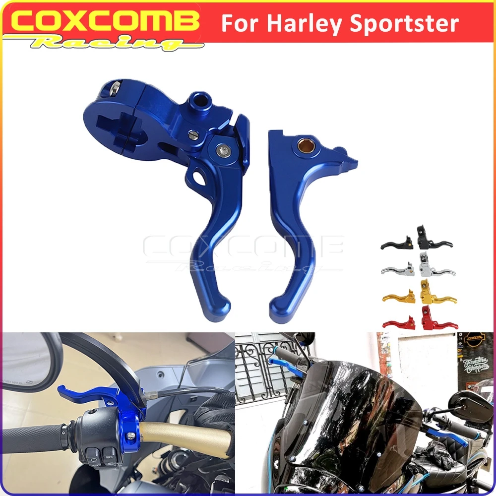 Motorcycle Handle Control Brake Lever Easier Pull Clutch Levers For Sportster Roadster SuperLow Iron Forty-Eight Seventy-Two XLV