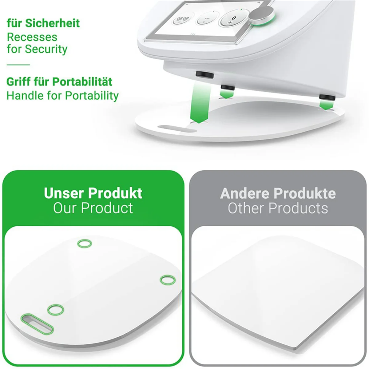 Deska ślizgowa do szybowców Thermomix TM6 TM5 Bez wysiłku ruchoma akrylowa deska rolkowa biała