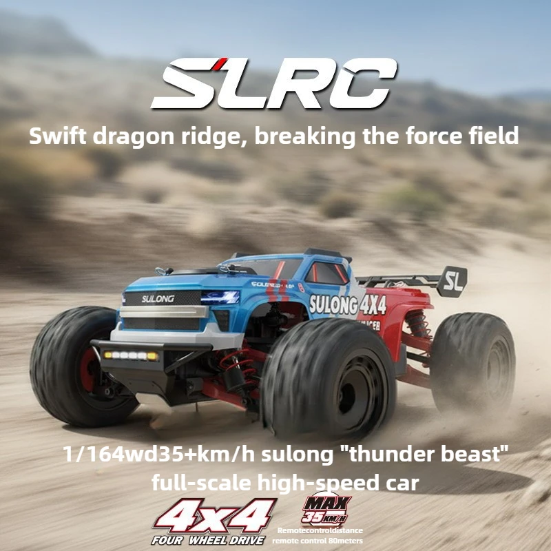 Cool Stuff coche de juguete regalo divertido-Kawaii 1:16 camión Rc 4WD de alta velocidad, coches Rc todoterreno con cepillo para adultos, camión monstruo, juguetes para niños