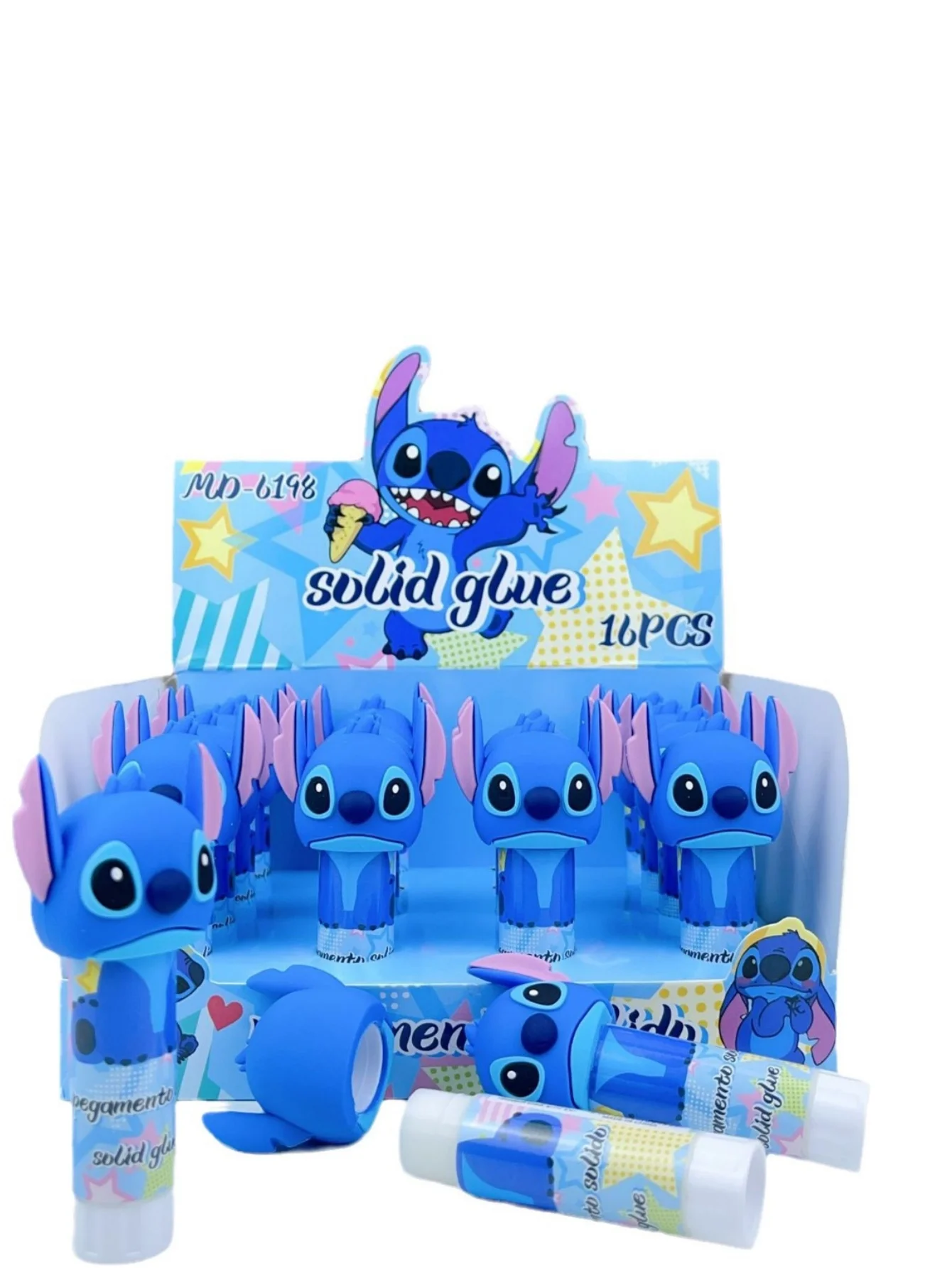 1/4 قطعة غرزة الكرتون الصلبة عصا لصق اليدوية ورق لاصق الشائكة الغراء DIY بها بنفسك لصنع عصا لصق لزجة عالية #3