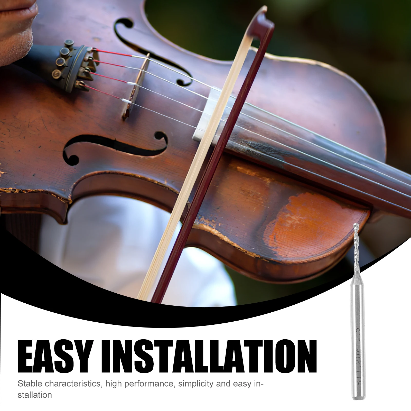 

Violin Bit Musicial Instrument Tool Electric Bracket Wood Drill Luthier Tools Accessories Alloy Part Purfling
