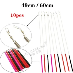 10pcs High-quality Bellydance Accessory 49cm 60cm Artistic Gymnastics Ribbon Dance Pole Dancer Dance Performance Stick with Hook