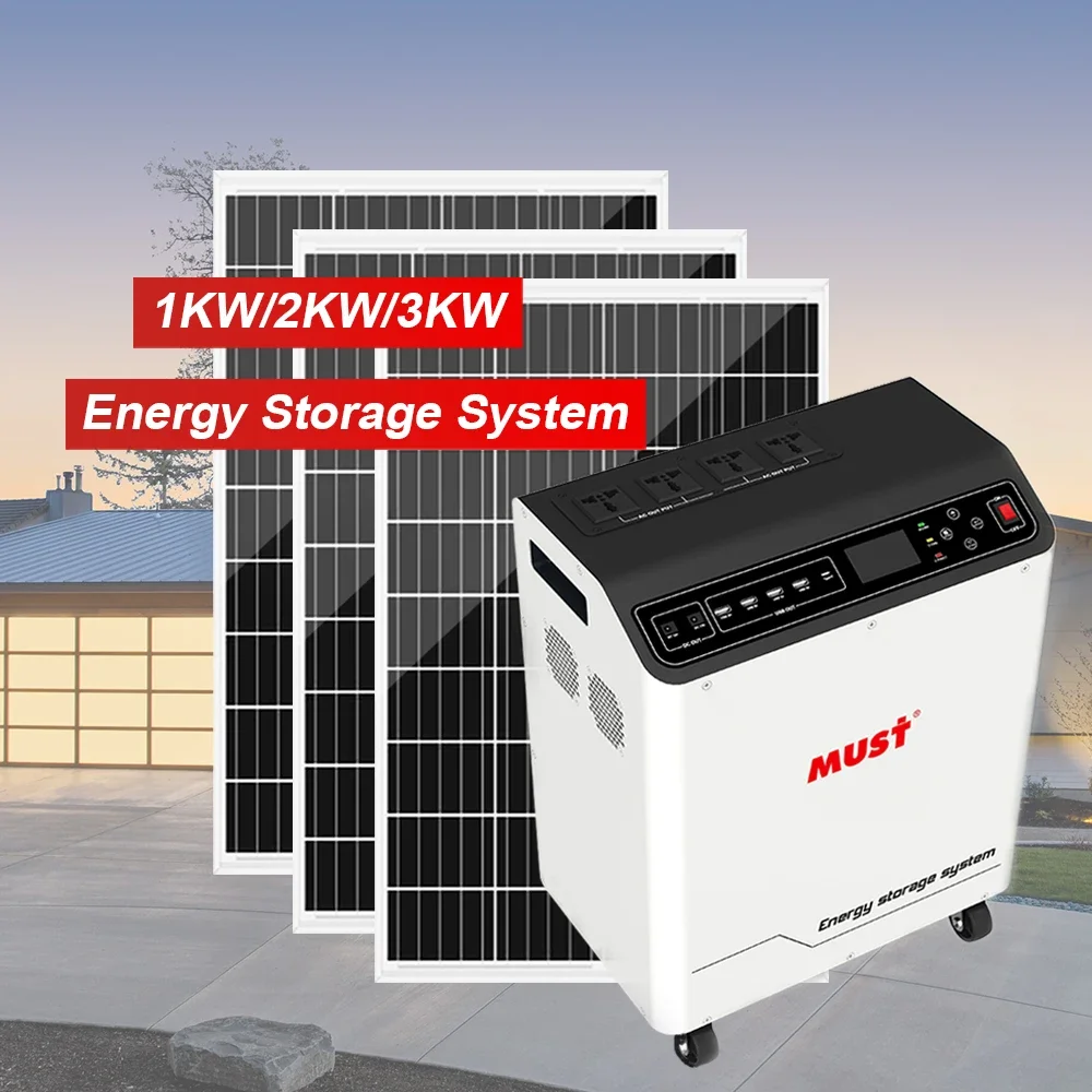 MUST All-in one 3KW 3000WH Inverter BMS Lithium Battery Solar Generator Portable Power Station