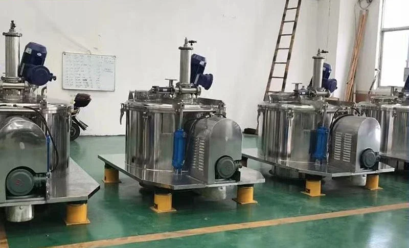 PGZ series, full automatic four-legged flat scraper centrifuge for industrial use in pharmaceutical chemical residues