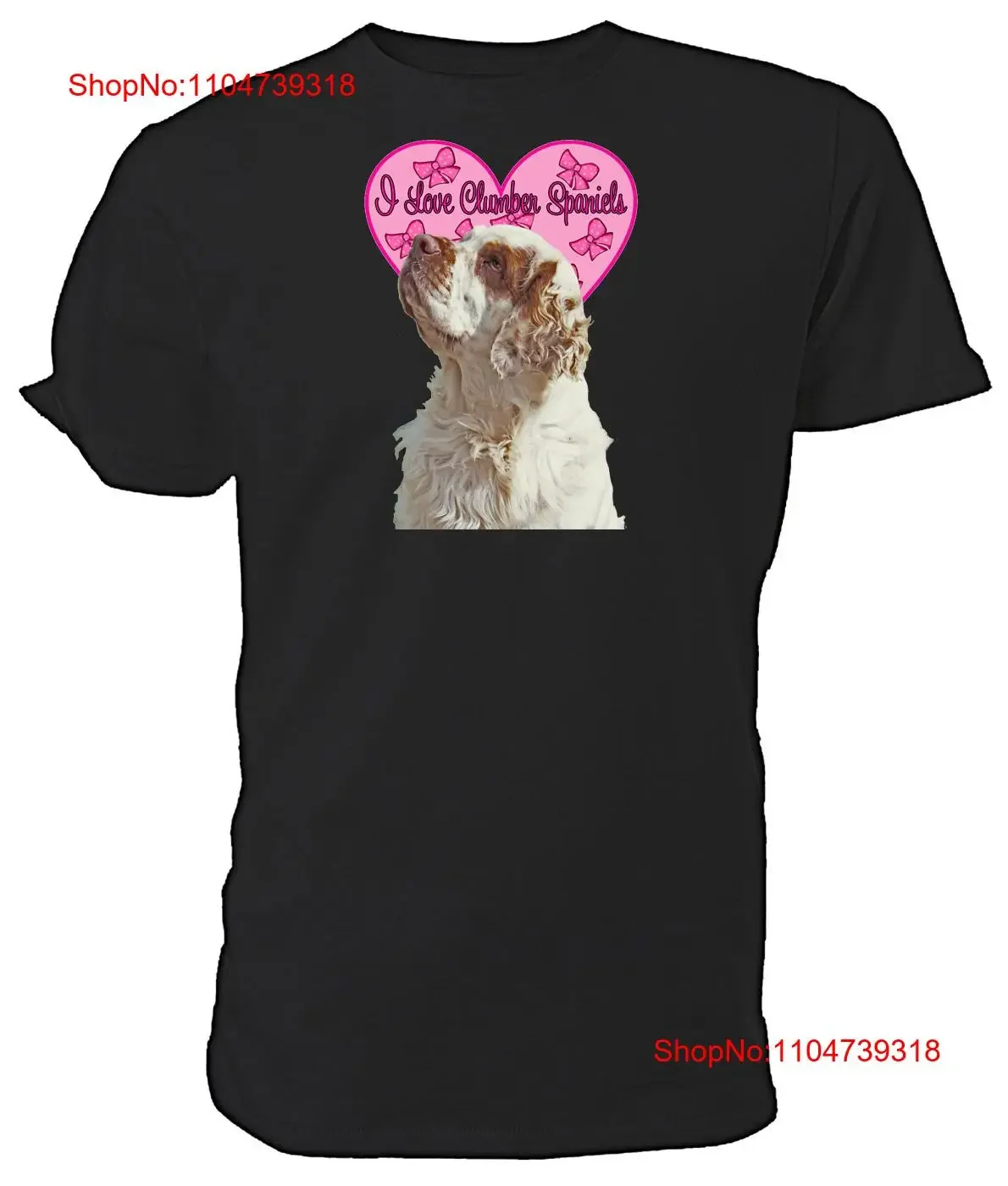 Camiseta Clumber Spaniel Dog I Love Spaniels, elección de tallas, colores, vintage, lavada, moda, elegante, para uso diario