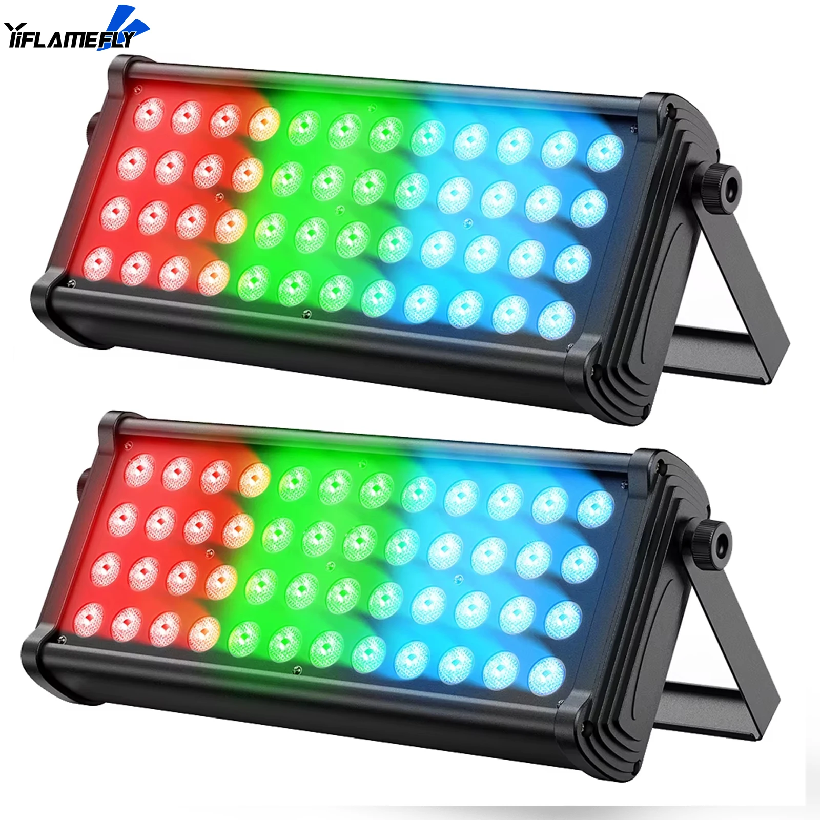 

Yiflamefly 2 шт. 96 Вт RGB светодиоды «три в одном» смешивание цветов с эффектом радуги наружное освещение освещение здания светодиодный проекционный свет