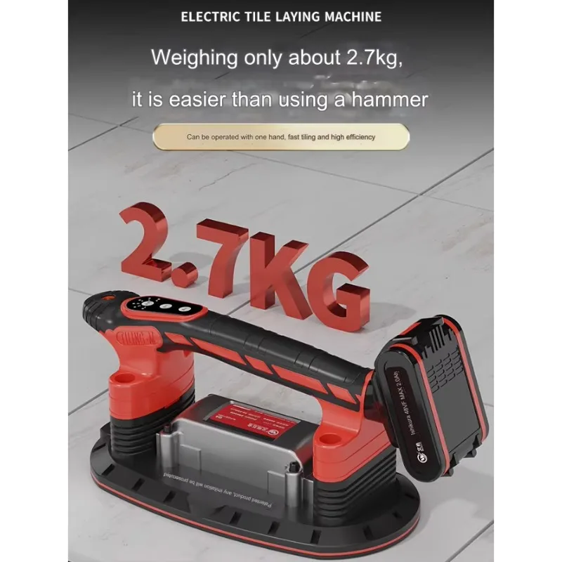 21V Tiles Vibrator Ceramic Tile Leveler Suction Cup Automatic Floor Vibrator Ceramic Tile Leveler Leveling Tools With Battery