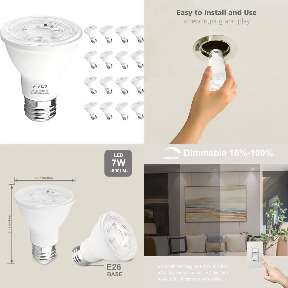 7W 3000K Warm White…