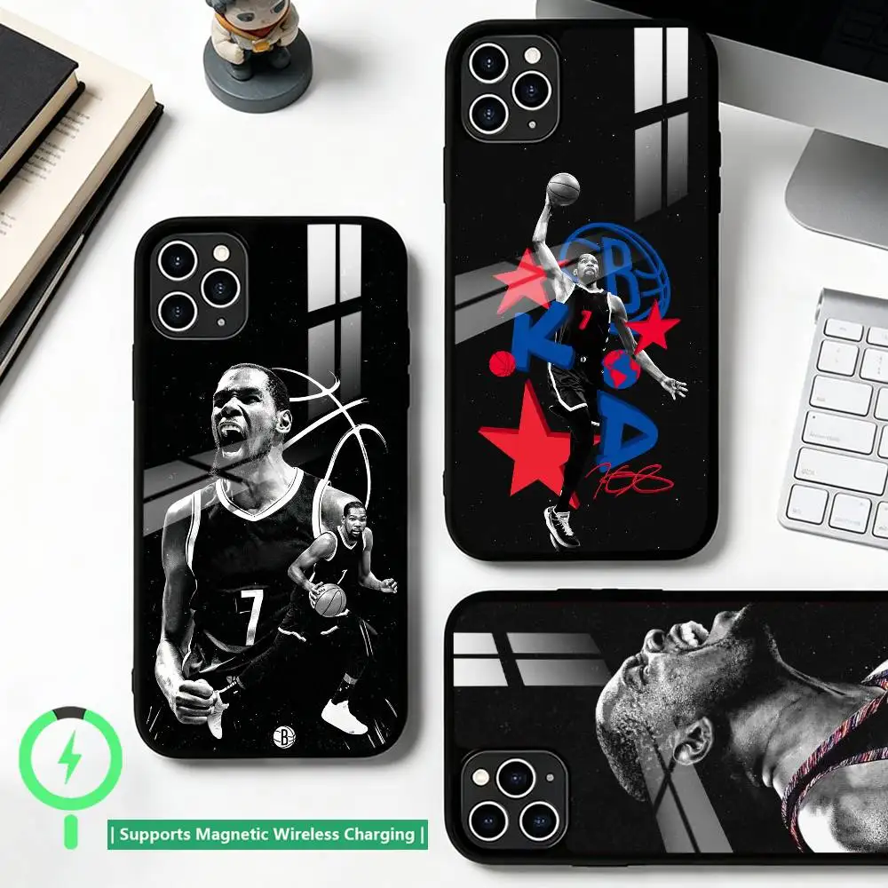 

Basketball K-Kevin Durant Phone Case For iPhone17,16,15,14,13,12,11 Plus,Pro Supports Magnetic Wireless Charging