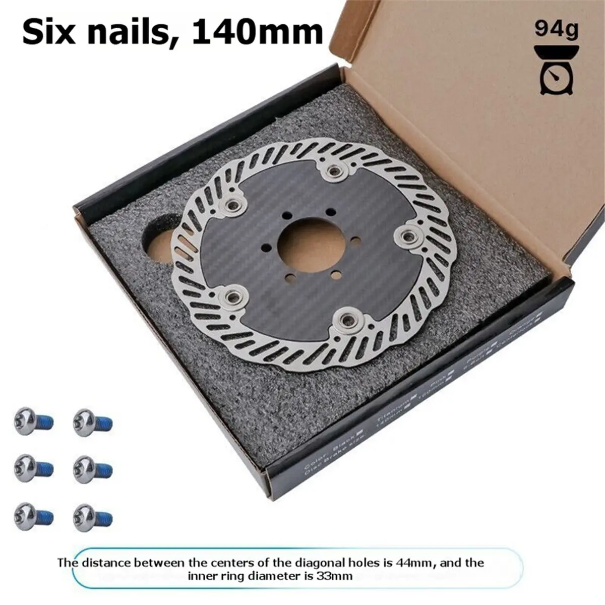 Big Discount HASSNS Carbon Fiber Floating Rotor for MTB, 140mm Centerlock A