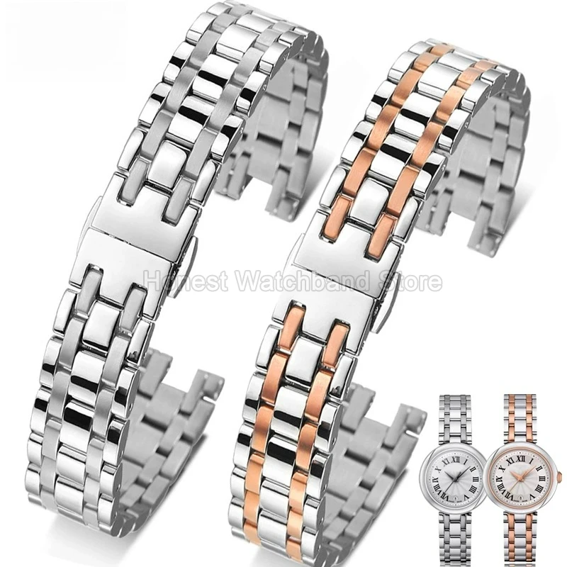 لتيسو بيليسيما سوار الفولاذ المقاوم للصدأ المضادة للخدش الصدأ واقية سهلة التعديل مناسبة لحزام ساعة المعصم للسيدات