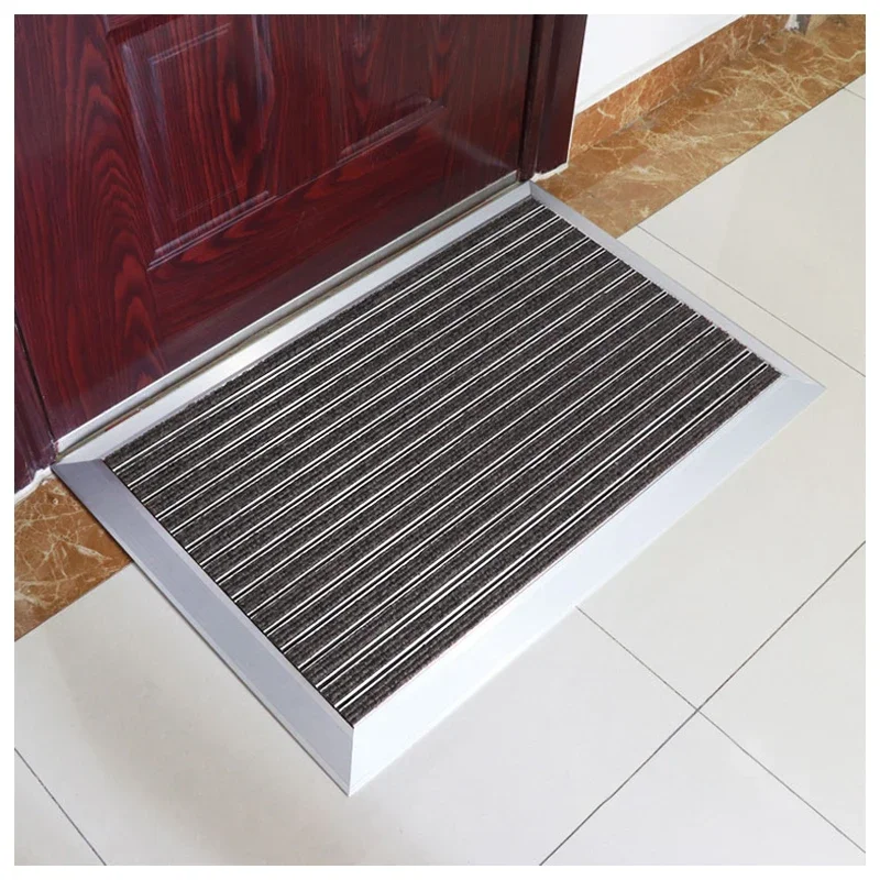Water Proof Embedded Door Entrance Belgium Carpet Commercial Aluminum Outdoor Mat for Shop Aluminum Dust Control Mat