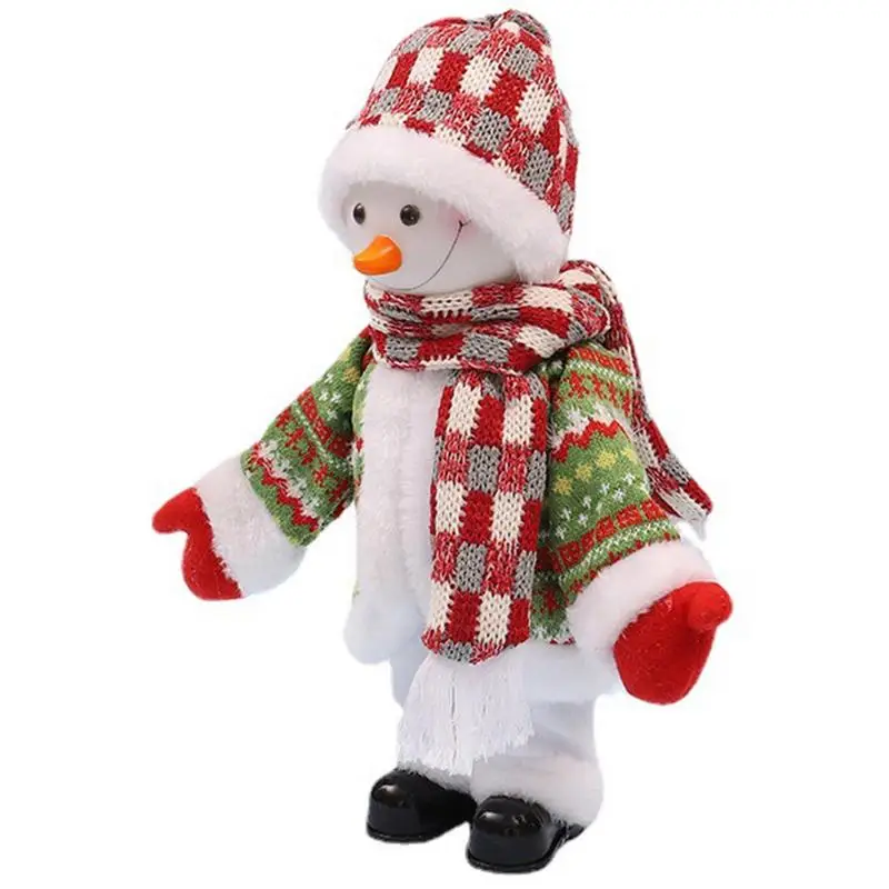 Dancing Christmas Snowman Christmas Musical Doll For Children Christmas Toy Doll Battery Operated Musical Figure Holiday