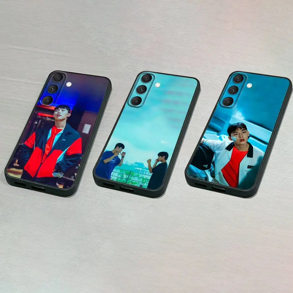 

W-Weak Hero Korea Series Phone Case For Samsung S25,S24,S23,S22,S21,S20,S10,Ultra,Plus,Lite,FE,Soft Silicone Black Cover