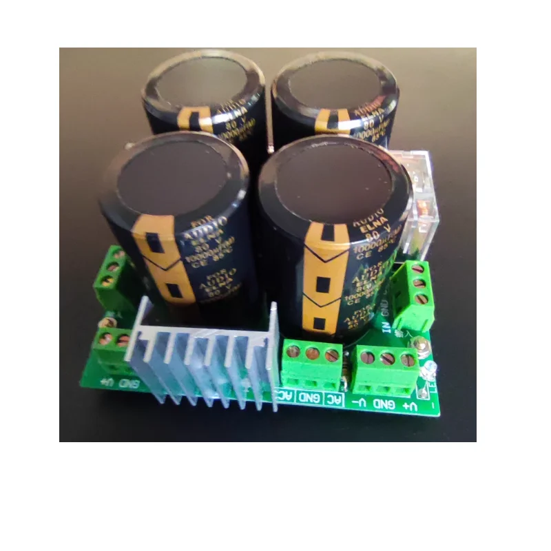 

Высоковольтный усилитель, выпрямительный фильтр upc1237, защитная плата динамика 10000 мкФ/80 В